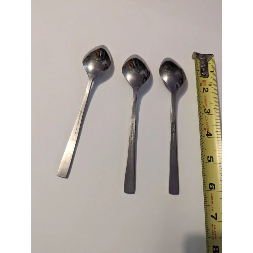 VTG CARLYLE Hong Kong stainless‎ cameo pattern lot 3teaspoons replacement